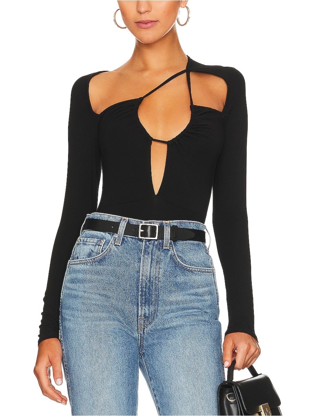 Superdown Aranza Ruched Bodysuit